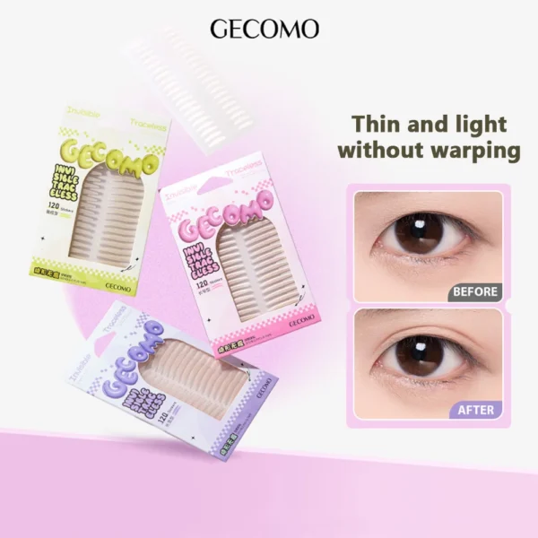 120/240Pcs Invisible Double Eyelid Stickers Natural Traceless High Adhesive Waterproof Single Eyelid Tapes Beauty Tool