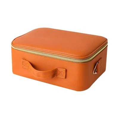 Smart 3 Color LED Cosmetic Case With Mirror Travel Makeup Bag Large Size Female Beauty Skincare Product Makeup Case For Women
