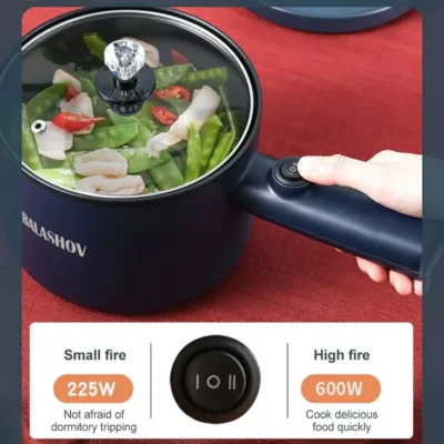 Mini Electric Cooker Multi-Function All-In-One Pot Single Double Layer Household Noodle Cooker Non-Stick Hot Pot Kitchen Tool
