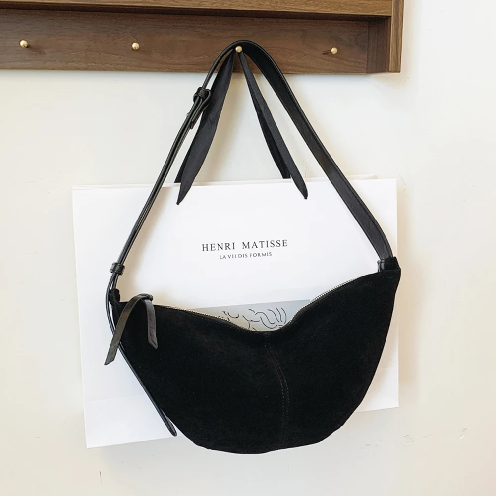 Simplicity Suede Zipper Ladies Shoulder Bags Trend 2024 Fashion Crossbody Bags for Women Winter Shopper Bag Bolsas Femininas