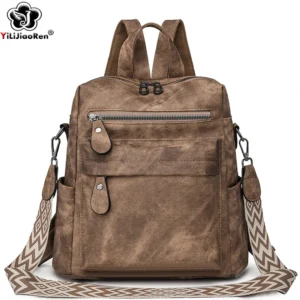 Fashion Backpacks Women Shoulder Bag Big Travel Bagpack Ladies Daypacks Large School Bags High Quality Leather Rucksacks Female