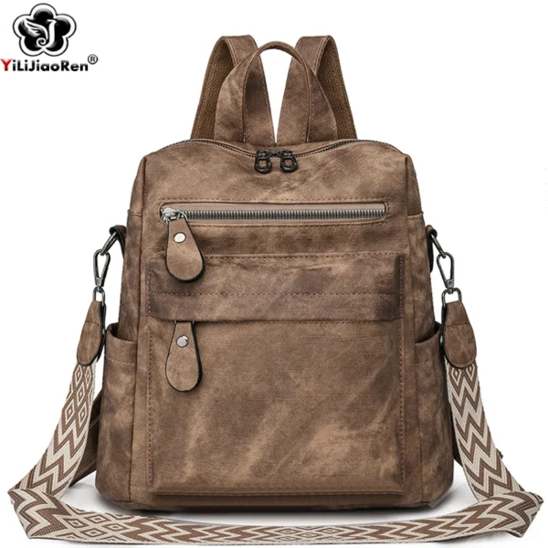 Fashion Backpacks Women Shoulder Bag Big Travel Bagpack Ladies Daypacks Large School Bags High Quality Leather Rucksacks Female