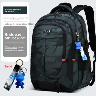 2025 new camouflage Outdoor travel backpack for men 2 size Rucksack for male High capacity school bag for college student Boys