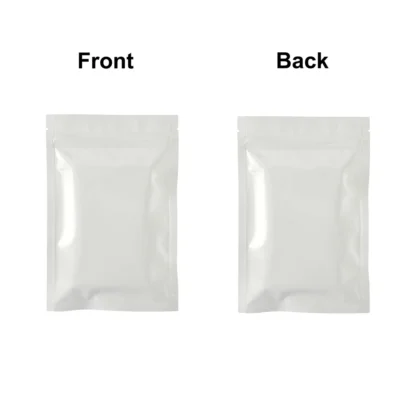 Flat  Aluminum Foil Mylar Ziplock Pouches Various Size Glossy Bag, 100pcs Heat Sealing Zipper Organizer Storage Bags