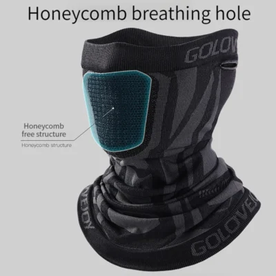 GTUBIKE Motorcycle Mask Winter Half Face Mask Windproof Cycling Snowboard Ski Hiking Masks Sport Scarf Neck Warm Bicycle Mask