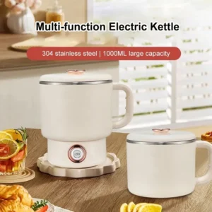 New 3 IN 1 Multifunctional Cooking Pot Small Folding Travel Electric Kettle Portable Household Rice Cooker Hot Pot 110V 220V