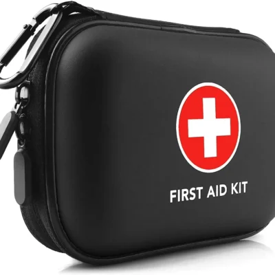 Empty Outdoor First Aid Kit Bag–Waterproof PU+EVA Case, Compartmentalized for Camping,Survival Gear, Emergency Medical Supplies