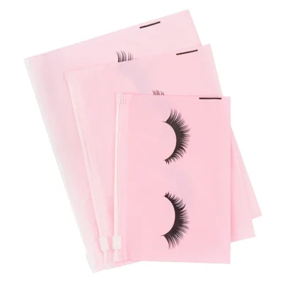 10pcs Eyelash Aftercare Bags With Zipper Toiletry Makeup Pouch Cosmetic Travel Beauty Tool Packaging Lash Extension Supplies