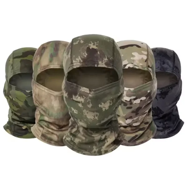 Camouflage Balaclava Hat Cycling Full Face Mask Outdoor Sports Hunting Hiking Ski Camo Mask Motorcycle Helmet Inner Cap