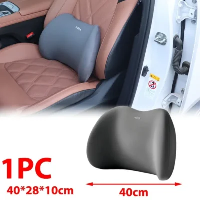 Auto Memory Foam Seat Cushion Set Headrest & Lumbar Pillow Support for Driving Comfort Car Back Neck Cushion Accessories