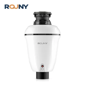ROUNY Continuous Feed Garbage Disposal with Bladeless, 3/4HP Food Waste Disposer with Stainless Steel Grinding System,White