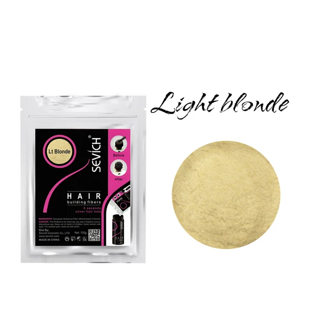 Sevich 500g Refill Hair Fiber Anti Hair Loss Product 10Color Keratin Instant Hair Growth Fiber Refill Hair Building Fiber Powder