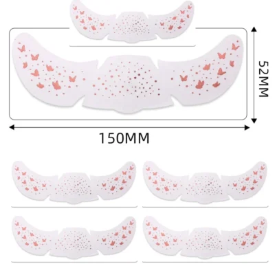 6Pcs/Set Glitter Skincare Freckles Face Tattoo Sparkle Temporary Tattoo Bow Love Kiss Makeup Patch Valentine's Day Face Tattoo