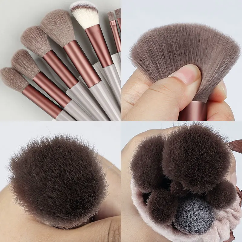13Pcs Makeup Brushes Set Soft Fluffy Eye Shadow Highlighter Concealers Brush Blush Loose Powder Brush Blending Women Beauty Tool