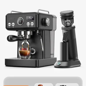 HiBREW H10A Black Espresso Machine Temperature Volume Pre Brewing Adjustable 58mm Portafilter Cappuccino Coffee Maker