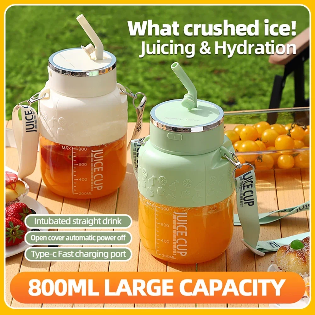 2025 800ML High-capacity Electric Blenders 6/12 Blades 1200mah Juice Maker Blender Cup Smoothies/Ice Fruits/Nuts
