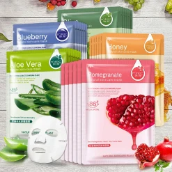 Alternative view of 30pcs Natural Plant Facial Mask Moisturizing Oil Control Anti-Aging Fruit Aloe Korean Sheet Face Mask Beauty Skin Care Prodcuts