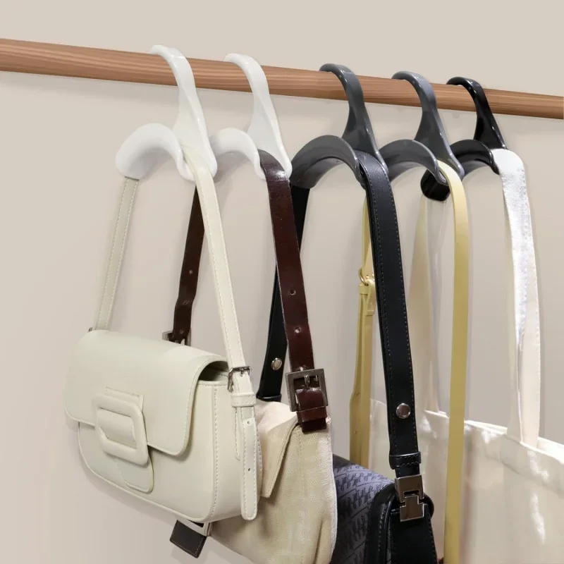 1/5/10pcs  bag hanger hook Handbag hat scarf storage rack wardrobe backpack hook Handbag Holder Space Saving Storage Rack
