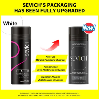 Sevich 25g 10 Colors Keratin Hair Loss Building Fiber Hair Growth Fiber Refill Hair Loss Concealer Blender Hair Care Product