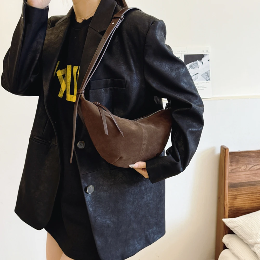 Simplicity Suede Zipper Ladies Shoulder Bags Trend 2024 Fashion Crossbody Bags for Women Winter Shopper Bag Bolsas Femininas