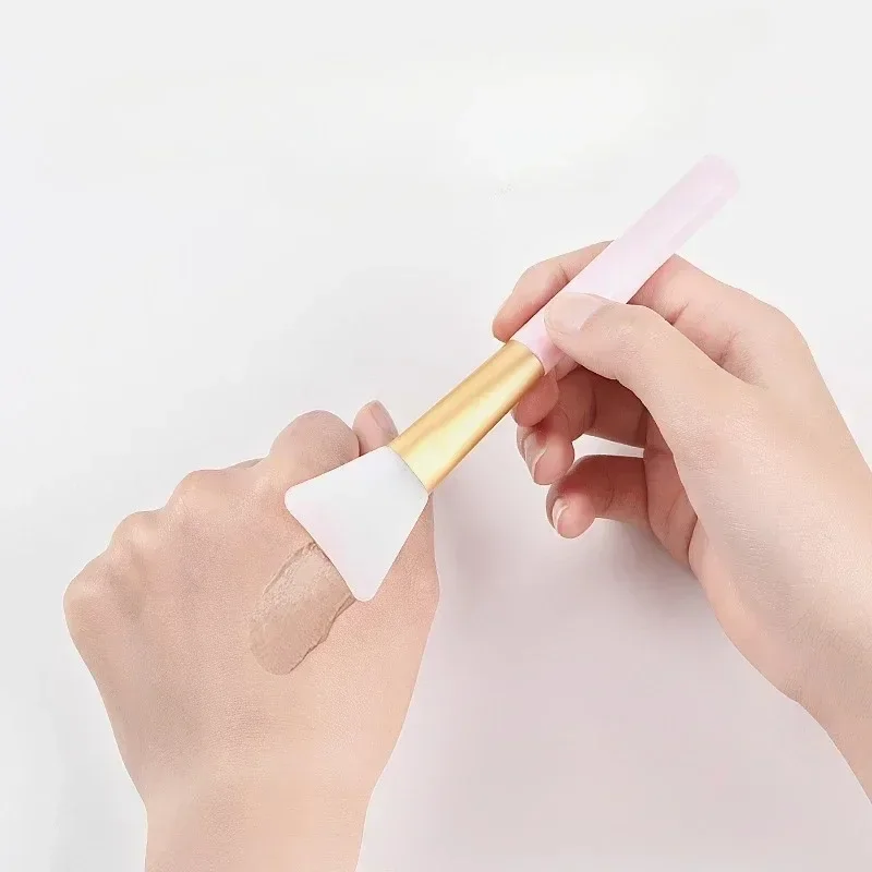Candy Color Silicone Brush Gel Flexible Facial Mud Soft Tip Applicator Making Tools Face Mask Glue Brush Care Tools Supplies New