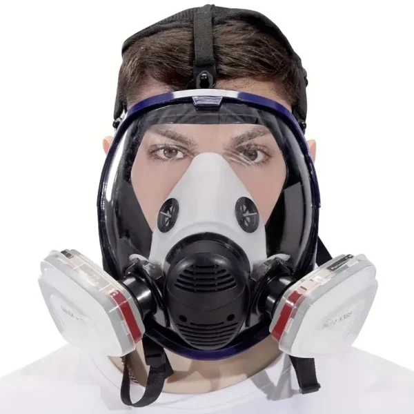 Chemical Gas Mask 6800 Dust Respirator Anti-Fog Full Face Mask Filter For Industrial Acid Gas, Welding Spray Paint Insecticide