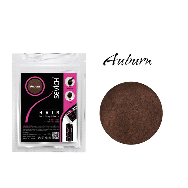 Sevich 500g Refill Hair Fiber Anti Hair Loss Product 10Color Keratin Instant Hair Growth Fiber Refill Hair Building Fiber Powder