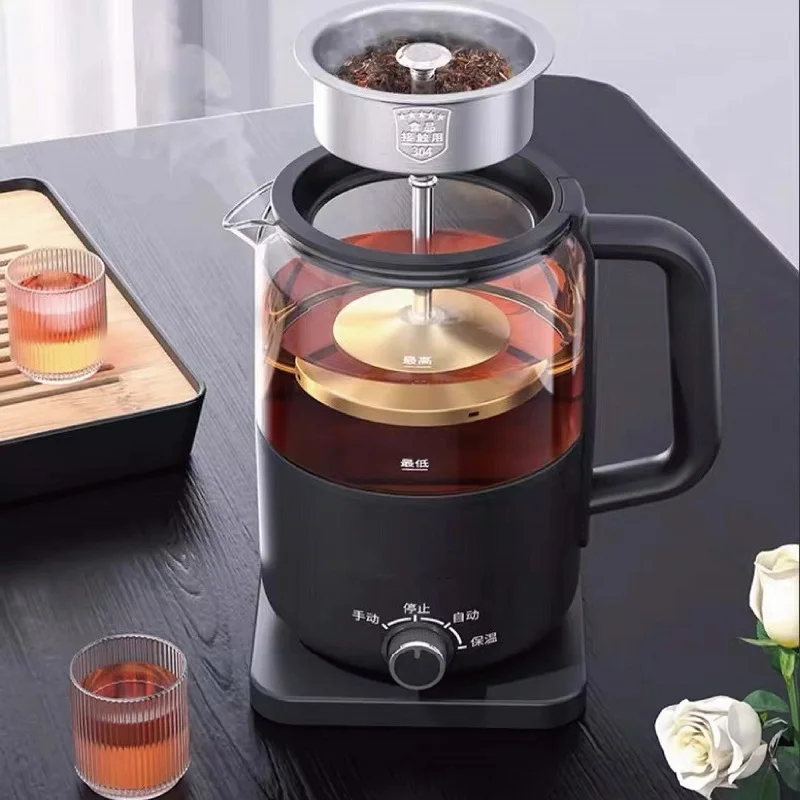 1.2L Pu'er Black Tea Glass Teapot Automatic Insulation Steam Teapot Household Electric Kettle Multifunctional Health Pot 220V