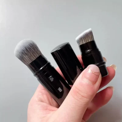 1pc Portable Dual ended Foundation Makeup brush Travel size Powder Base Make up brushes Angled Liquid Foundation Beauty tool 980