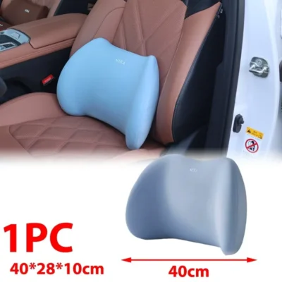 Auto Memory Foam Seat Cushion Set Headrest & Lumbar Pillow Support for Driving Comfort Car Back Neck Cushion Accessories