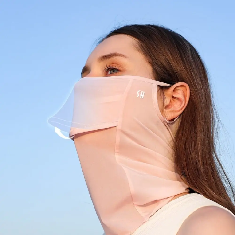 Outdoor Sunscreen Face Mask Golf Sun Proof Ice Silk Bib Men Women Fishing Riding UV Protect Neckline Mask Summer Sun Proof Mask