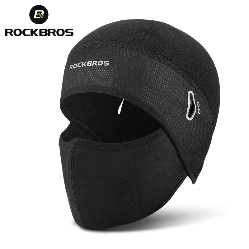 ROCKBROS Winter Thermal Fleece Bicycle Caps Bike Balaclava Sports Running Motorcycle Windproof Keep Warm Cycling Face Mask