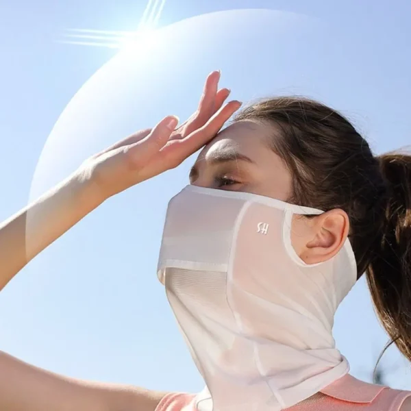 Outdoor Sunscreen Face Mask Golf Sun Proof Ice Silk Bib Men Women Fishing Riding UV Protect Neckline Mask Summer Sun Proof Mask