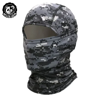 Musion Motorcycle Balaclava Sun Protection Full Face Mask Breathable Mesh Airsoft Mask Balaclava Bicycle Cycling Head Cover Unde