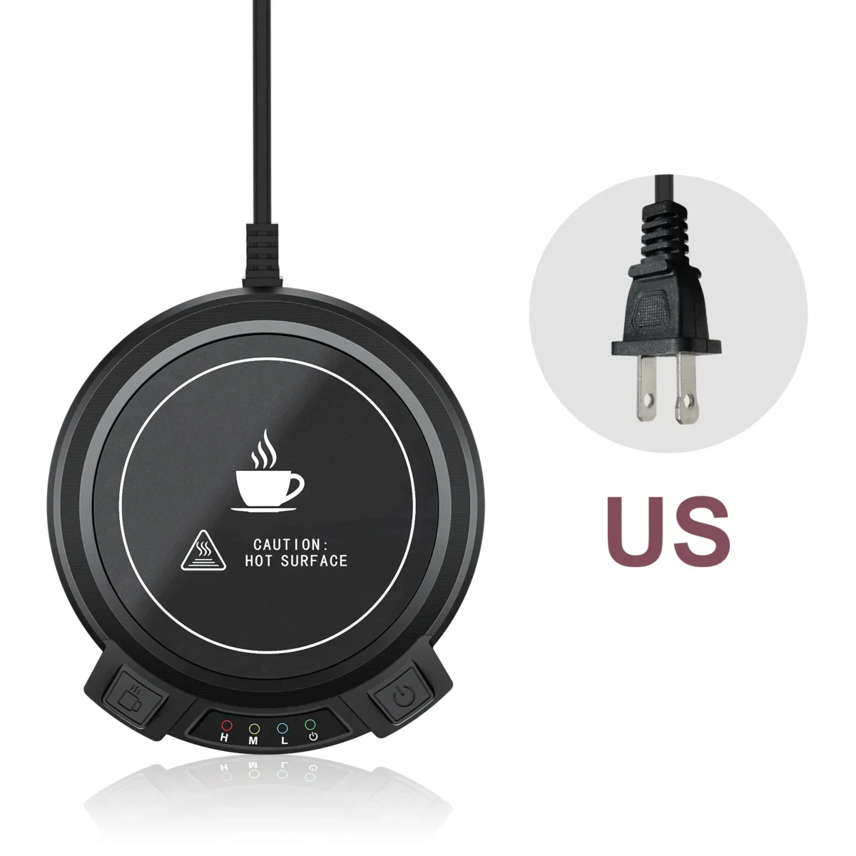 Coffee Mug Warmer Electric Cup Warmer Constant Temperature Coaster 3-Gear Cup Warmer Milk Tea Water Heating Pad Cup Heater US EU