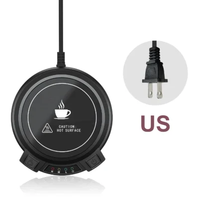 Coffee Mug Warmer Electric Cup Warmer Constant Temperature Coaster 3-Gear Cup Warmer Milk Tea Water Heating Pad Cup Heater US EU