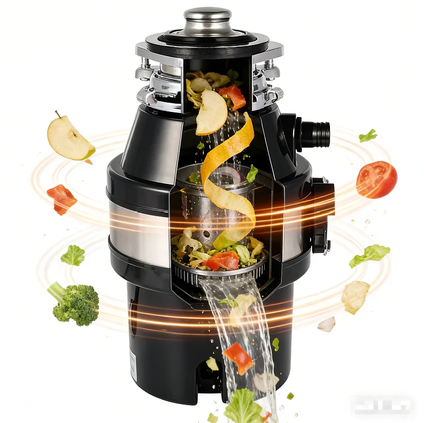 220V Food Waste Disposer Kitchen Sink Garbage Grinder Household Waste Processor Factory Direct WCB