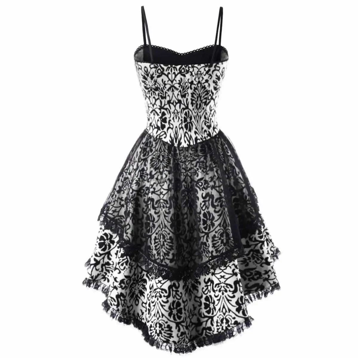 Halloween Cosplay Costume Lace Gothic Vintage Dress Women Irregular Sleeve Dresses Robe Medieval Ghost Vampire Clothing