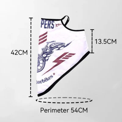 Motorcycle Face mask Breathable Scarf Multifunctional Half Face Mask Snowboard Neck Triangle Scarf Hats