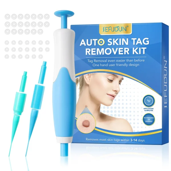 Double Headed Wart Removing Pen Set Auto Skin Tag Remover Painless Mole Wart Remover Skin Tag Removal Kit Skin Care Beauty Tool
