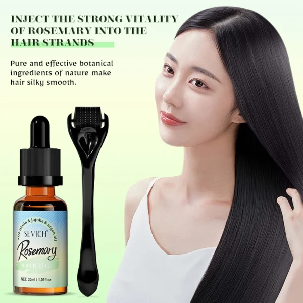 Hair Growth Essential Rosemary Mint oil Box Kit Nourishes Scalp Prevents Hair Loss Strengthens Hair Roots Hair Regrowth Oil