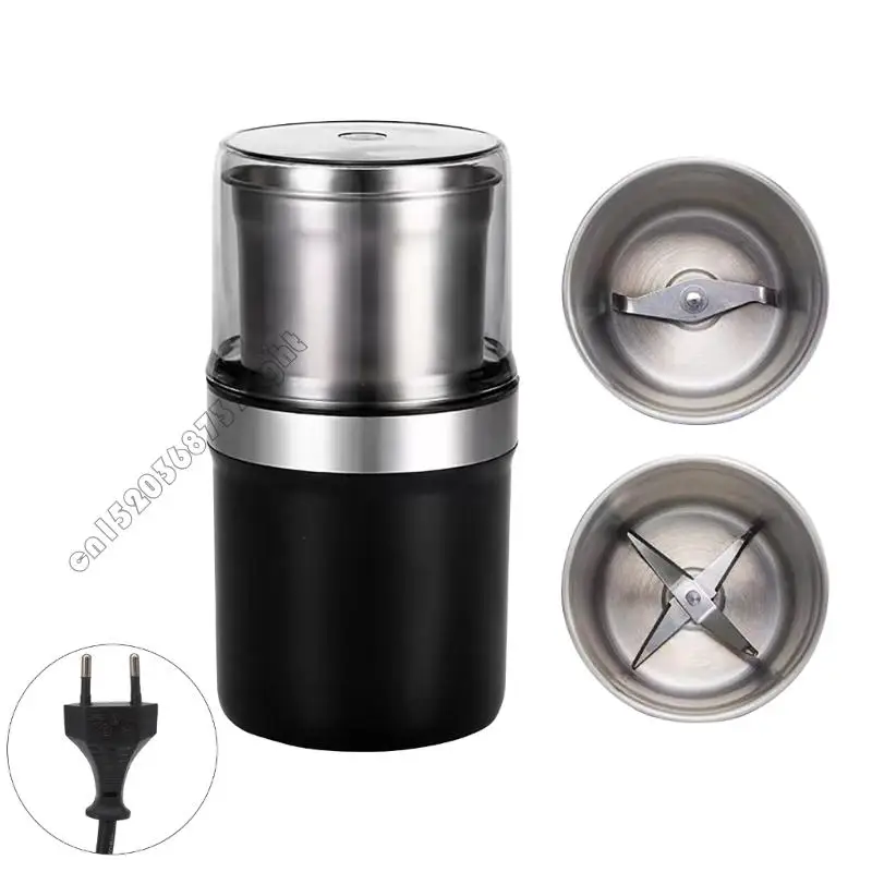 220V Electric Coffee Flavor Grinder Chamber heavy type Motor Plastic rustless steel Design Overheat 4XFB