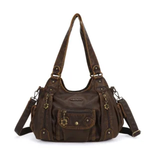 Alternative view of Women Handbags Satchel Top-handle Vintage PU Shoulder Bag 12.5”x4.4” Dumpling Pack Multi-pockets Shoulder Bags Wellet