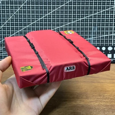Simulated Roof Tent Bag Decorative Off-road Accessorie for 1/10 RC Crawler Car TRX4 Defender AXIAL SCX10 RC4WD D90 MK07 Tank 300