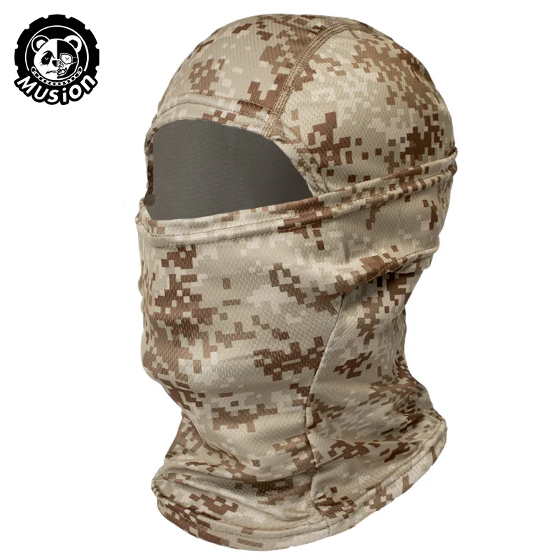 Musion Motorcycle Balaclava Sun Protection Full Face Mask Breathable Mesh Airsoft Mask Balaclava Bicycle Cycling Head Cover Unde