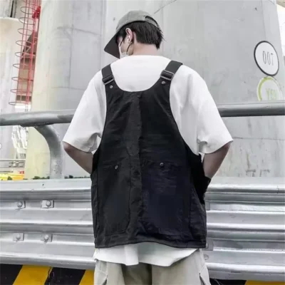 2025 Multifunction Tactical Techwear Cargo Vest Bag Men Women Crossbody Bag Outdoor Camping Dual-use Variable Backpack Waistcoat