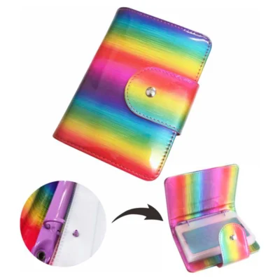 10Pcs Nail Stamping Plate Holder Case Inner Pages 6*12cm/9.5*14.5cm Nails Art Template Album Storage Bag Nail Art Sticker