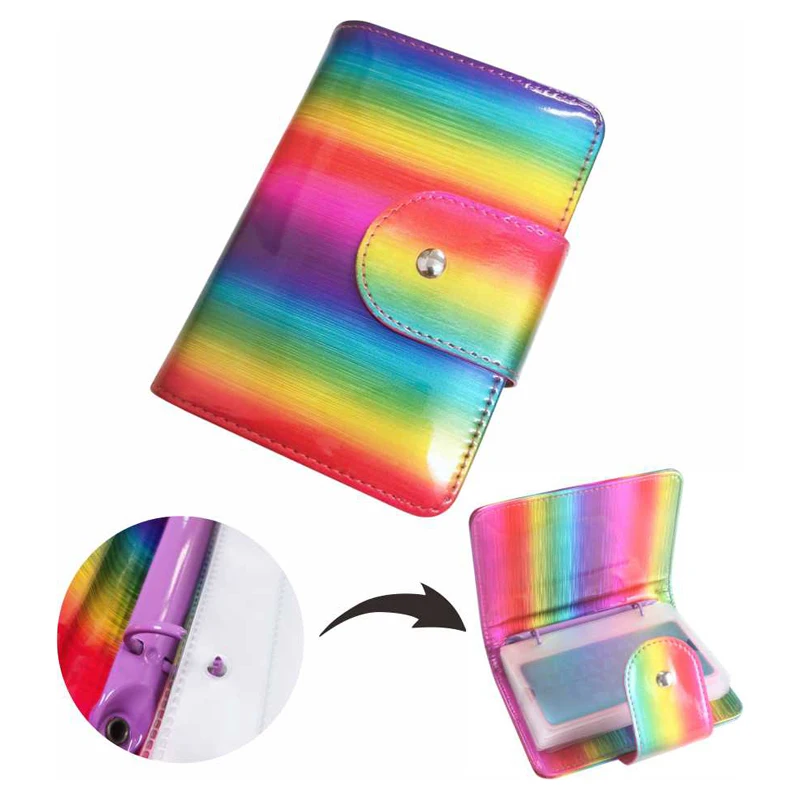 10Pcs Nail Stamping Plate Holder Case Inner Pages 6*12cm/9.5*14.5cm Nails Art Template Album Storage Bag Nail Art Sticker