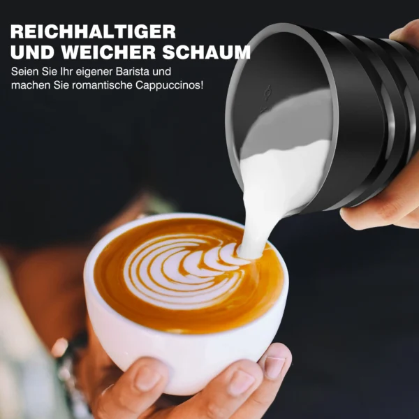 4 in 1 Milk Frother Electric and Steamer 11.8 oz/350ml Hot/Cold Foam Maker Intelligent Temperature Control Electric Milk Warmer