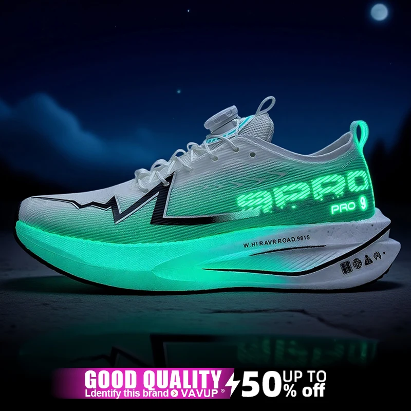 Men Running Shoes Carbon Board Sports Speciality Marathon Breathable Lightweight Women's Comfortable Athletic Nonskid Sneakers